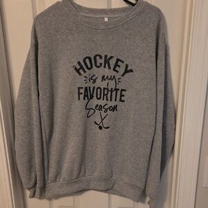 Gray Hockey Sweatshirt